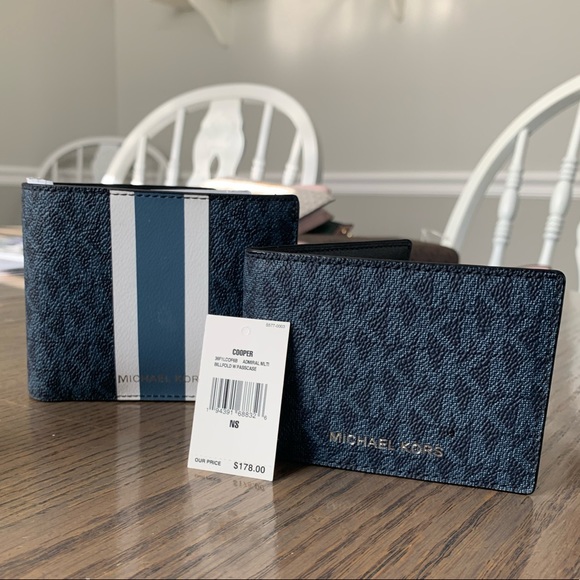 Michael Kors NEW 2-in-1 men’s leather wallet - Picture 9 of 12